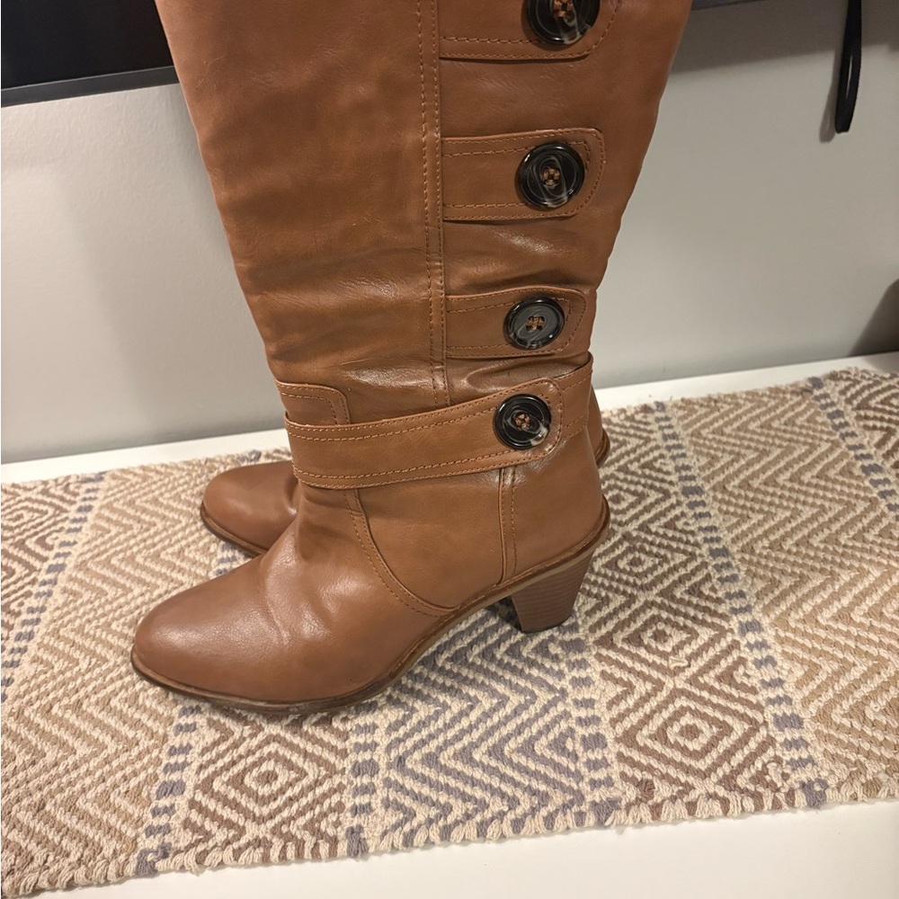 JJ Footwear Brown Over the Knee Boots